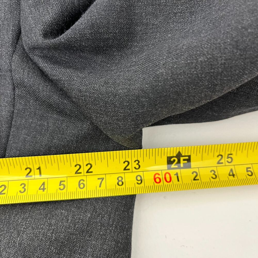 Joseph & Feiss Gold Mens 44R Blazer Jacket Black Charcoal Wool Long Sleeve‎ - Picture 13 of 16